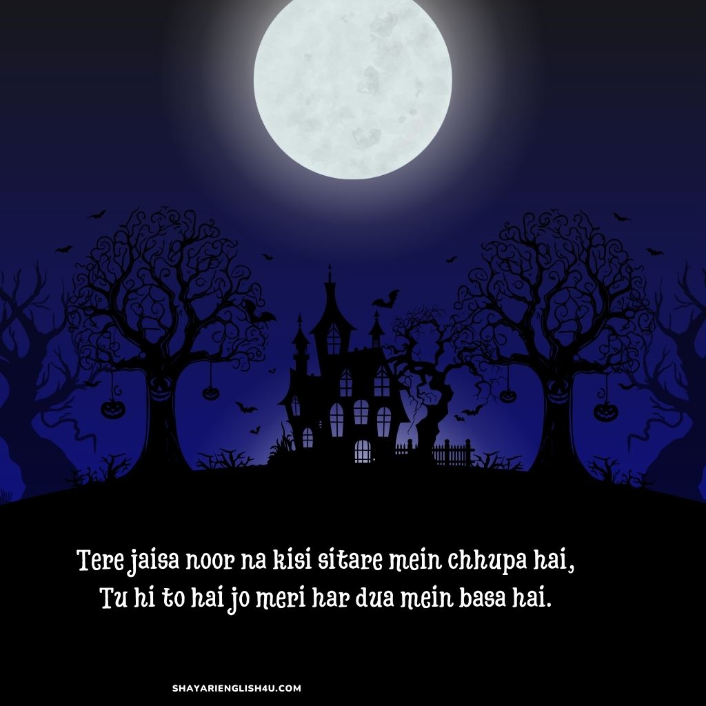 Good Night shayari In English Related to Moon